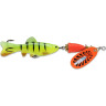 Вращающаяся блесна BLUE FOX Vibrax Chaser 16 г с силиконовой рыбкой, OCW (BFVCH3-OCW)